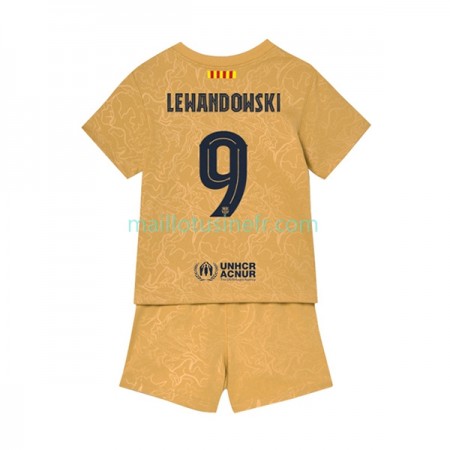 Maillot de Foot FC Barcelone Lewandowski 9 Extérieur 2022-23 - Enfant